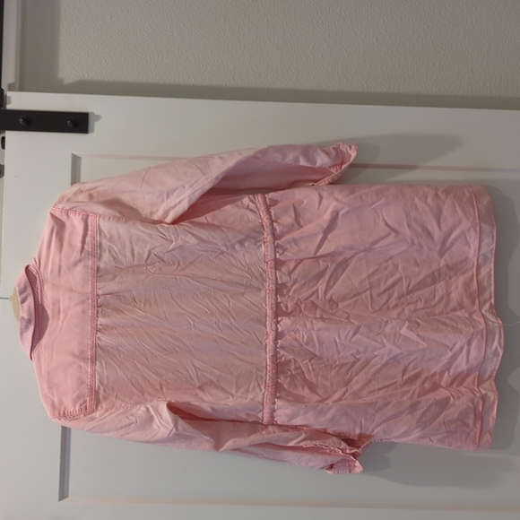 Clearance sale - Women's M Gap  Pink Shirt Dress - Picture 4 of 10